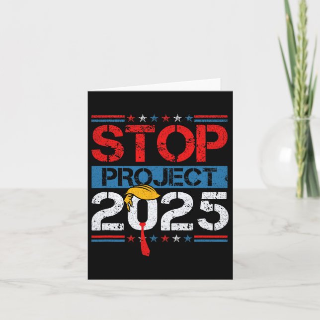 Project 2025 Trump's Project Anti Trump 1  Card (Front)