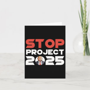 Project 2025 Trump's Project Anti Trump Patriotic Card