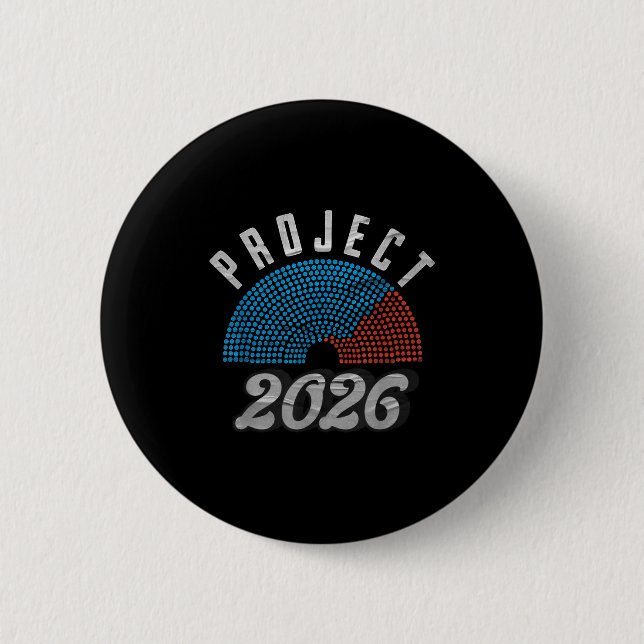 Project 2026 Tee Shirt  6 Cm Round Badge (Front)