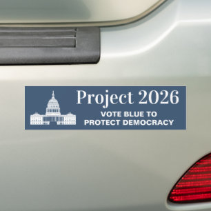 Project 2026 Vote for Democracy Bumper Sticker