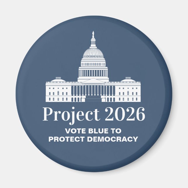Project 2026 Vote for Democracy Magnet (Front)