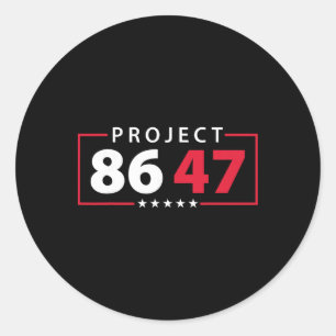 Project 8647 Resist Subtle Foxtrot Delta Tango Pro Classic Round Sticker