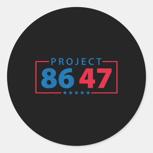 Project 8647 Resist Subtle Foxtrot Delta Tango Pro Classic Round Sticker (Front)