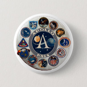 Project Apollo: The Composite Logo 6 Cm Round Badge