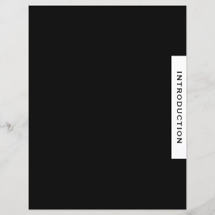 Project Binder Section Divider Introduction