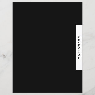 Project Binder Section Divider Objective