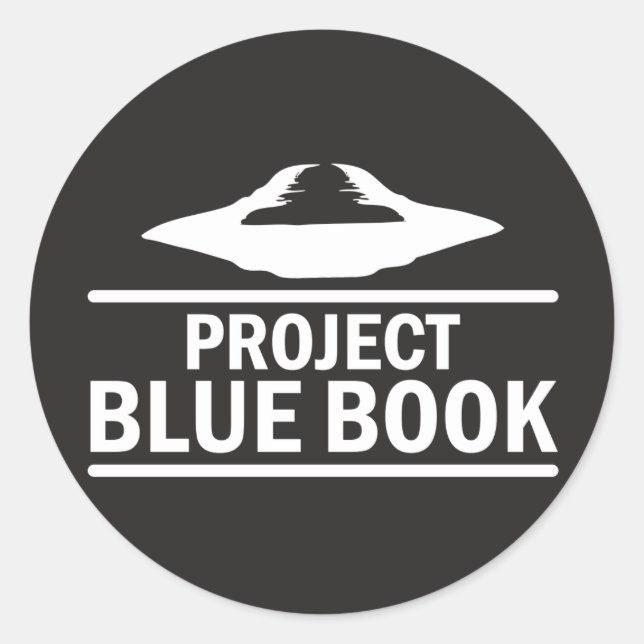 Project Blue Book Classic Round Sticker (Front)