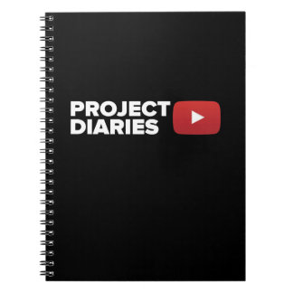 Project Diaries (White Text) 1st Design Notebook