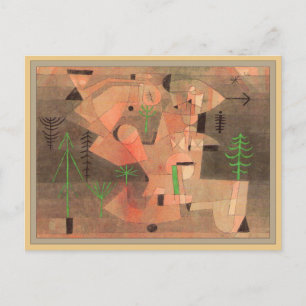 Project for a Garden by Paul Klee Postcard