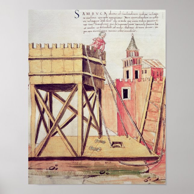 Project for a siege tower poster (Front)