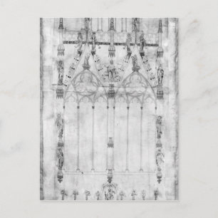 Project for the Cathedral, elevation of the west Postcard