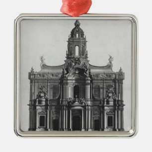 Project for the church of Saint-Sulpice Metal Tree Decoration