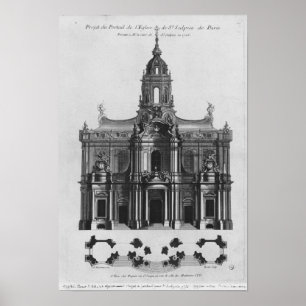 Project for the church of Saint-Sulpice Poster