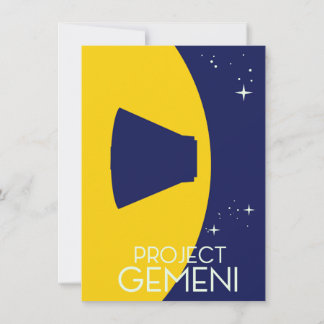 Project Gemini Space Art illustration Invitation