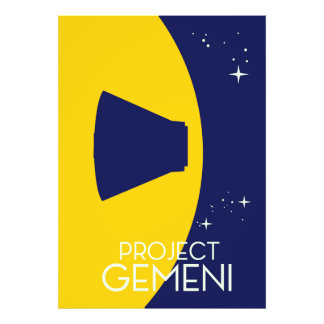 Project Gemini Space Art illustration Photo Print