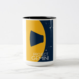 Project Gemini Space Art Two-Tone Coffee Mug