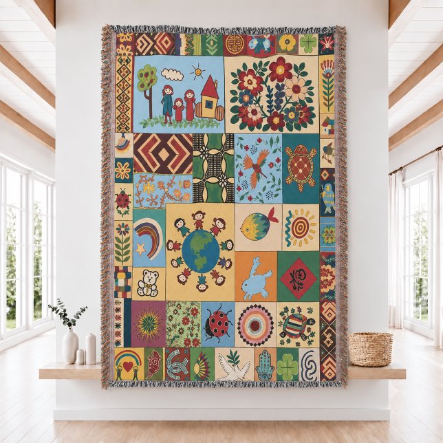 Project Hail Mary Patchwork Woven Throw Blanket  (Creator Uploaded)