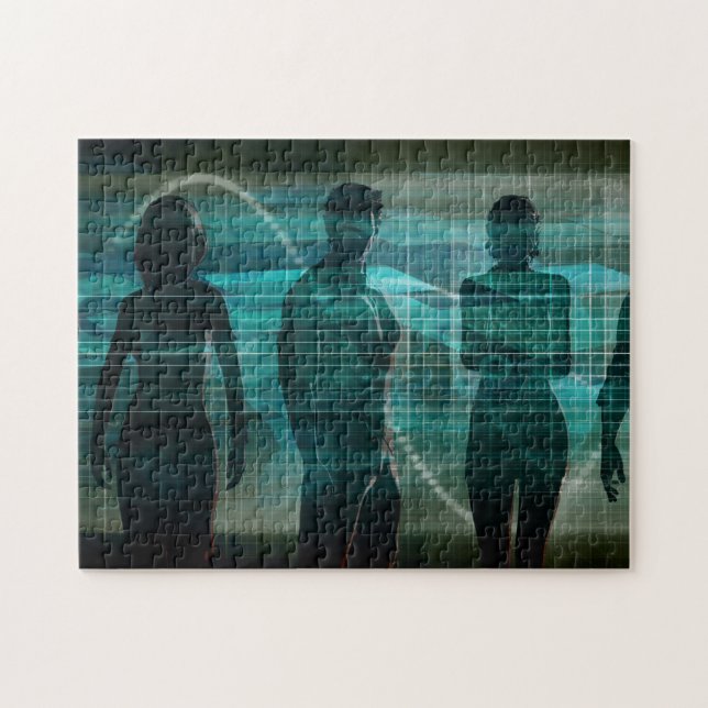 Project Management and Software Solutions Jigsaw Puzzle (Horizontal)