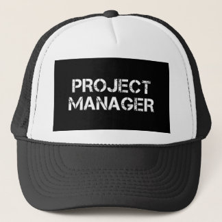 Project Manager Industrial Font Gift Trucker Hat