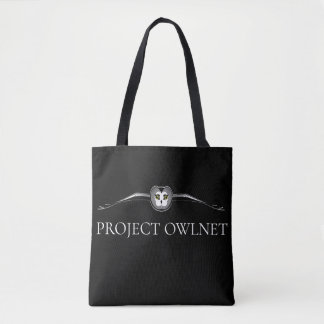 Project Owlnet Black Tote Bag