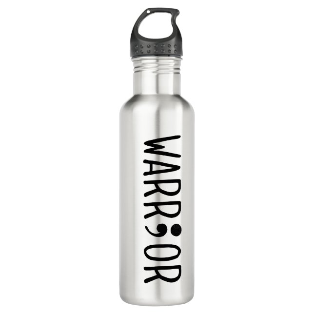 Project Semicolon Warrior 710 Ml Water Bottle (Front)