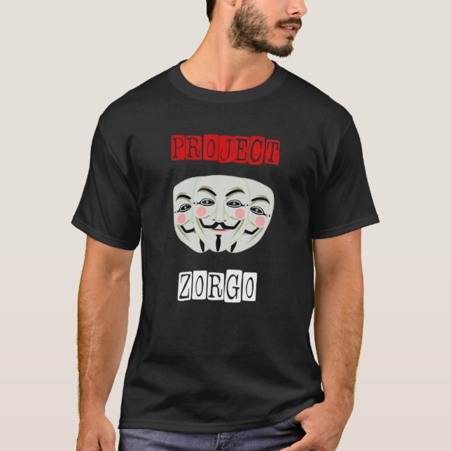 Project Zorgo Anonymous Mask Hacker T-Shirt (Front)