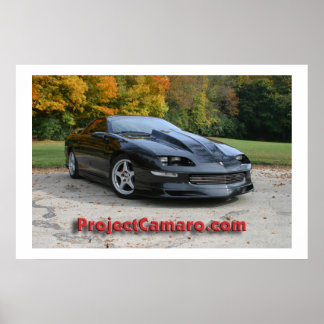 ProjectCamaro.com's Black Camaro Poster