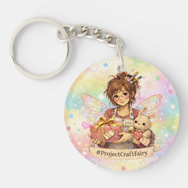 #ProjectCraftFairy - Acrylic Keychain (Front)