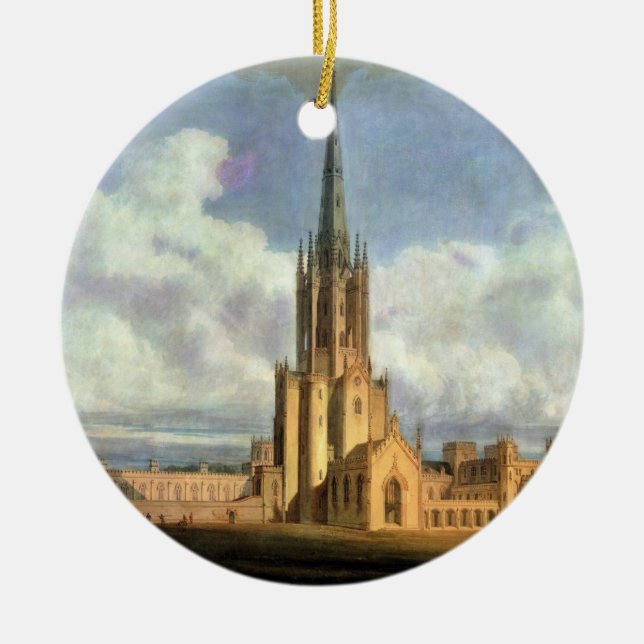 Projected Design for Fonthill Abbey, Wiltshire, 17 Ceramic Tree Decoration (Front)
