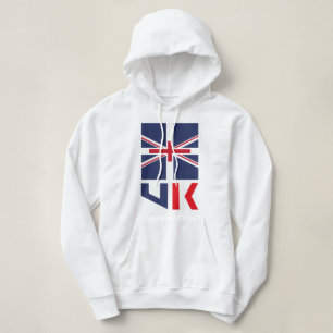PROJECTED FLAG UK / ENGLAND BY MASANSER HOODIE