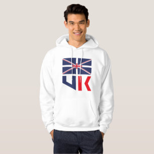 PROJECTED FLAG UK / ENGLAND BY MASANSER HOODIE