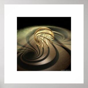 Projection of Light through Loxodrome Poster