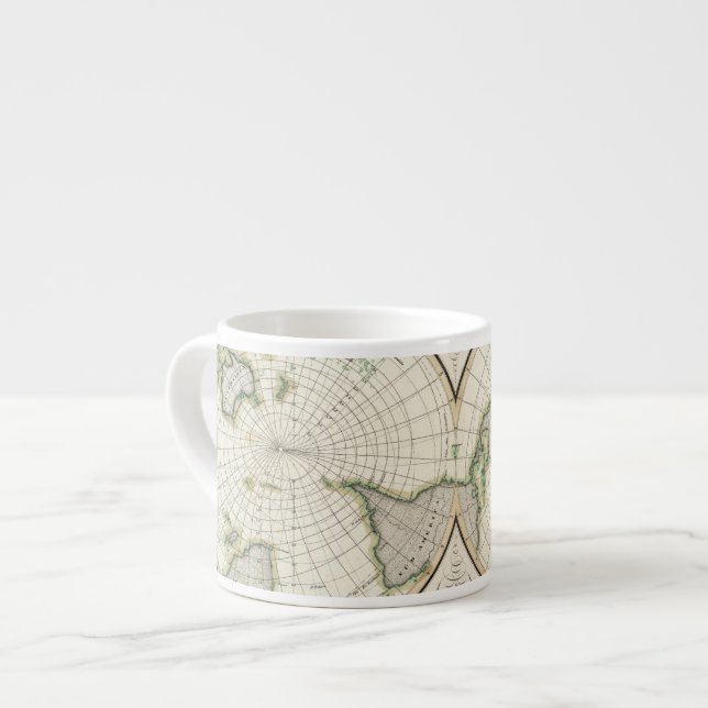 projection showing magnetic declination espresso cup (Front Left)