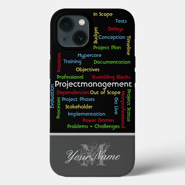 Projectmanagement terms for Projectmanagers Case-Mate iPhone Case (Back)