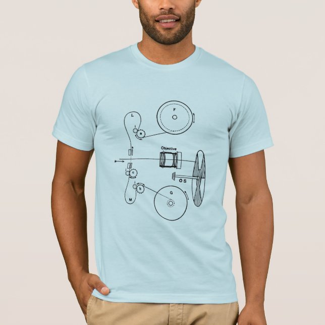 Projector Guts Schematic T-Shirt (Front)