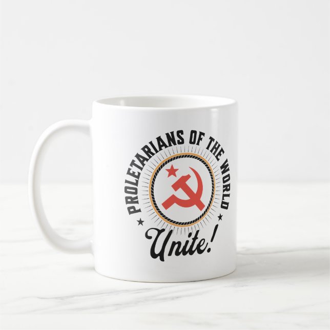 Proletarians of the World Unite! Coffee Mug (Left)