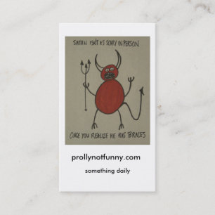 prollynotfunny.com, something daily business card