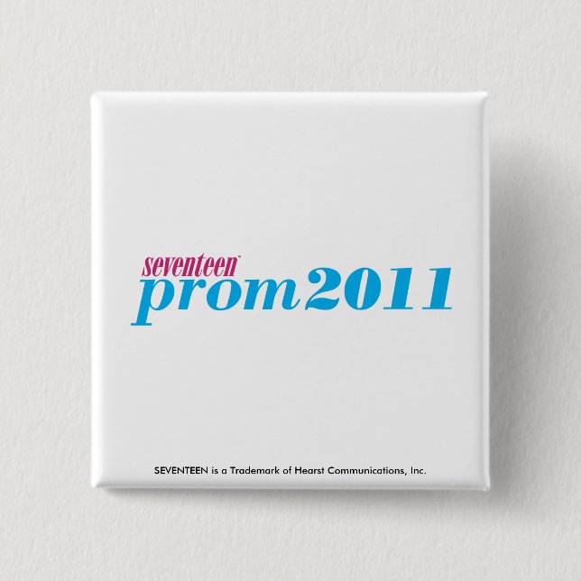 Prom 2011 - Aqua 15 Cm Square Badge (Front)