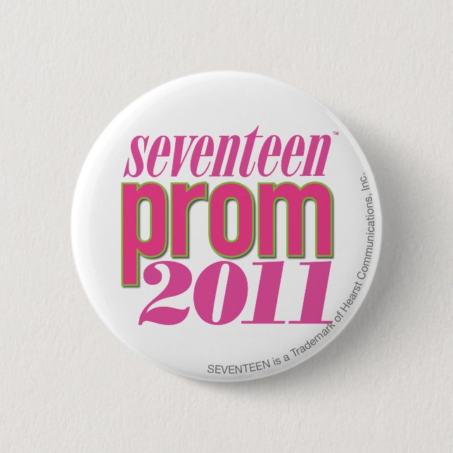 Prom 2011 - Lt. Pink 6 Cm Round Badge (Front)