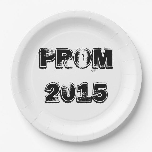 Prom 2015 paper plates (Front)