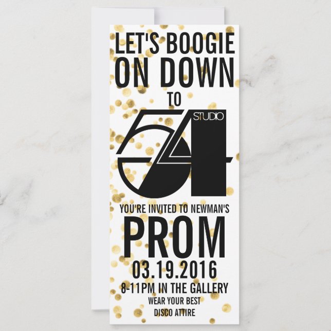 Prom 2016 Invitations (Front)