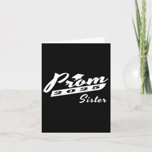 Prom 2025 Sister Matching Family Graduation Cap Ar Card