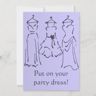 Prom Dresses Design customisable Invitation