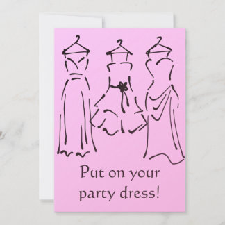 Prom Dresses Design customisable pink Invitation