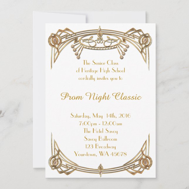 Prom Night Classic Invitation (Front)
