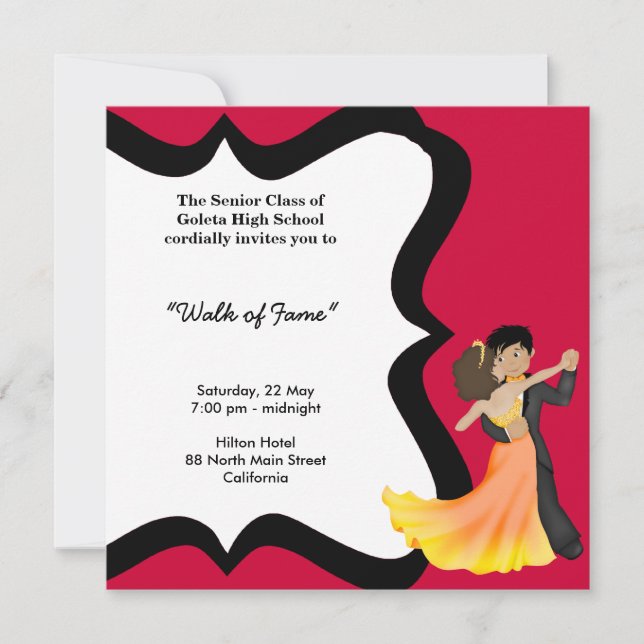 Prom Night Dance Invitation (Front)
