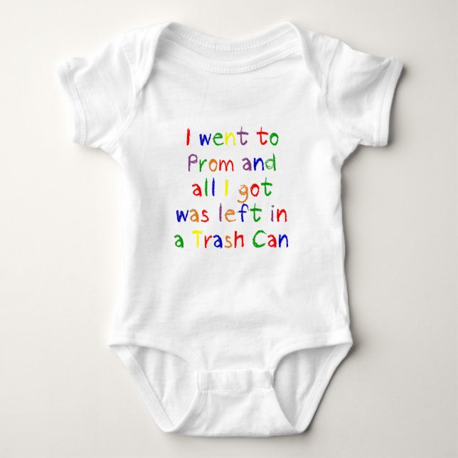 Prom Night Dumpster Baby Bodysuit (Front)