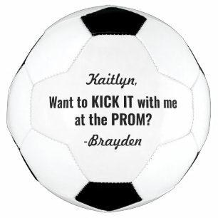 Prom or HOCO Proposal Cute Funny Promposal Idea Football