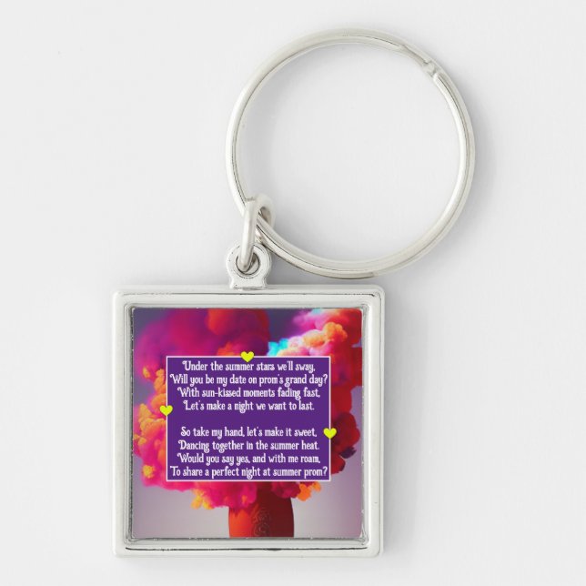 Prom Poem Key Ring (Front)