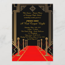 Prom Senior-Junior, Gatsby style, Red Carpet Night
